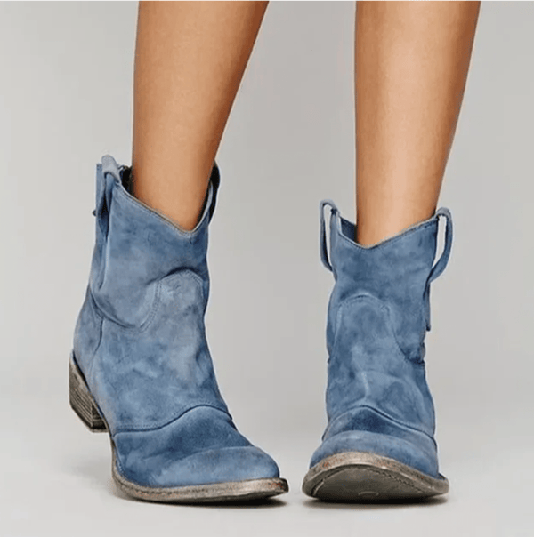 Josephine | Bottines western avec fermeture éclair latérale et talon bloc bas