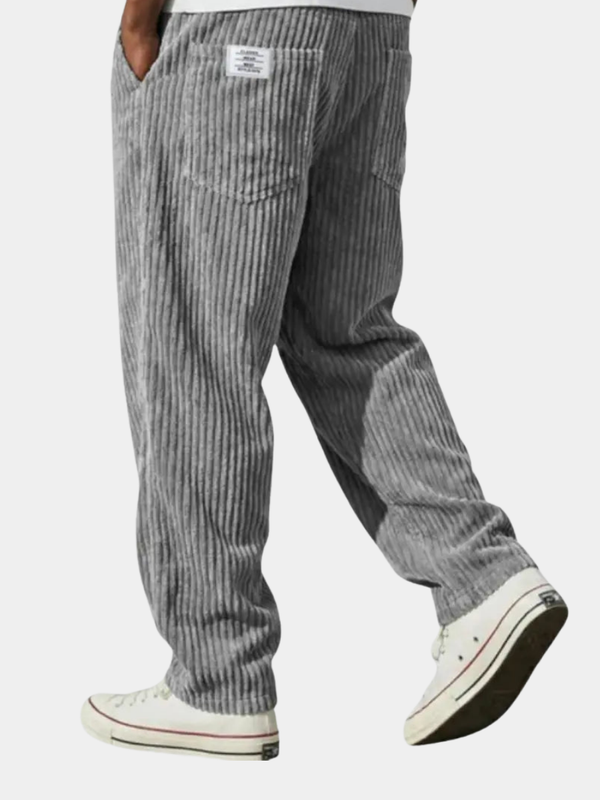 Walker | Pantalon en velours côtelé vintage à coupe droite décontractée