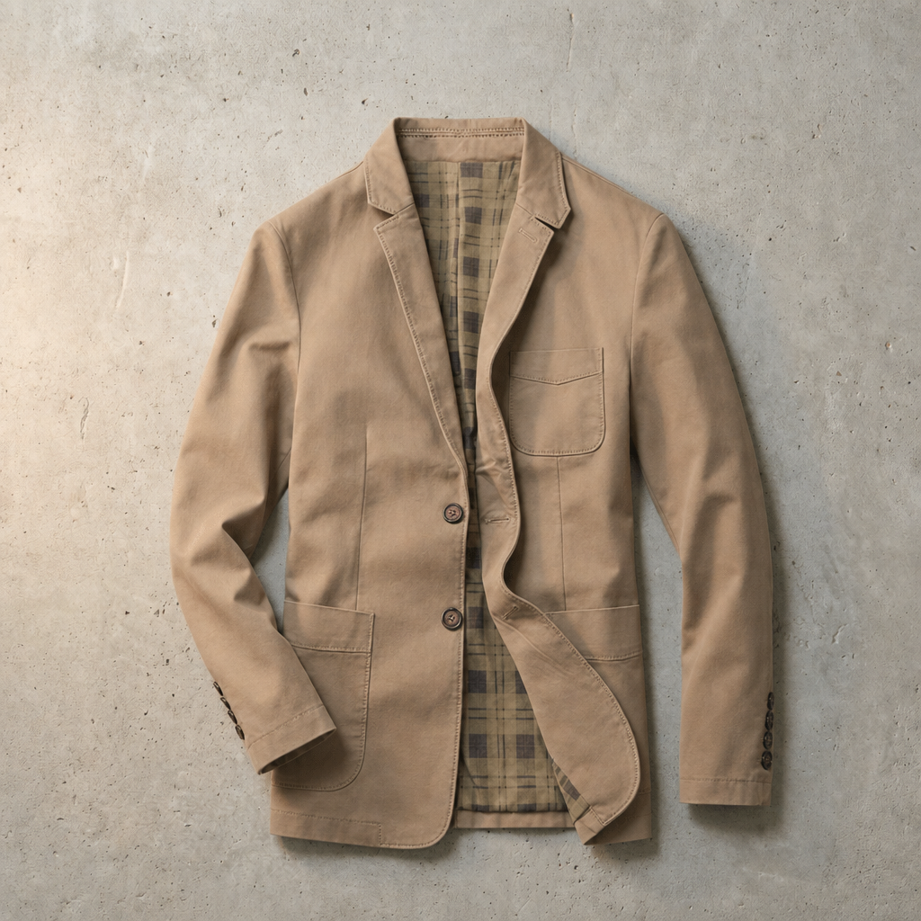 Ingram | Cotton twill blazer for men