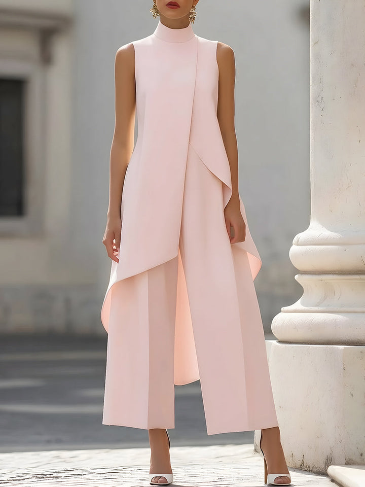 Calista | Women's High-Neck Wide-Leg Jumpsuit