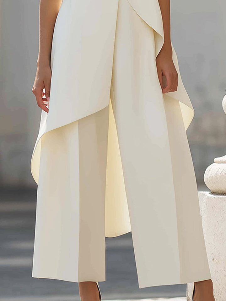 Calista | Women's High-Neck Wide-Leg Jumpsuit