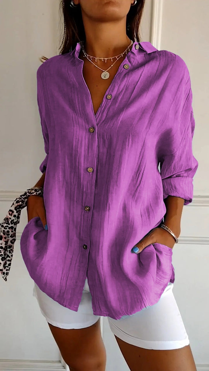 Avery | Oversized Button-Up Blouse