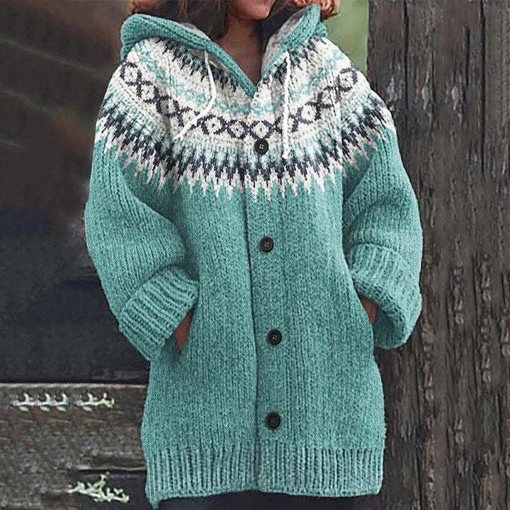Paisley | Nordic Cozy Hooded Cardigan