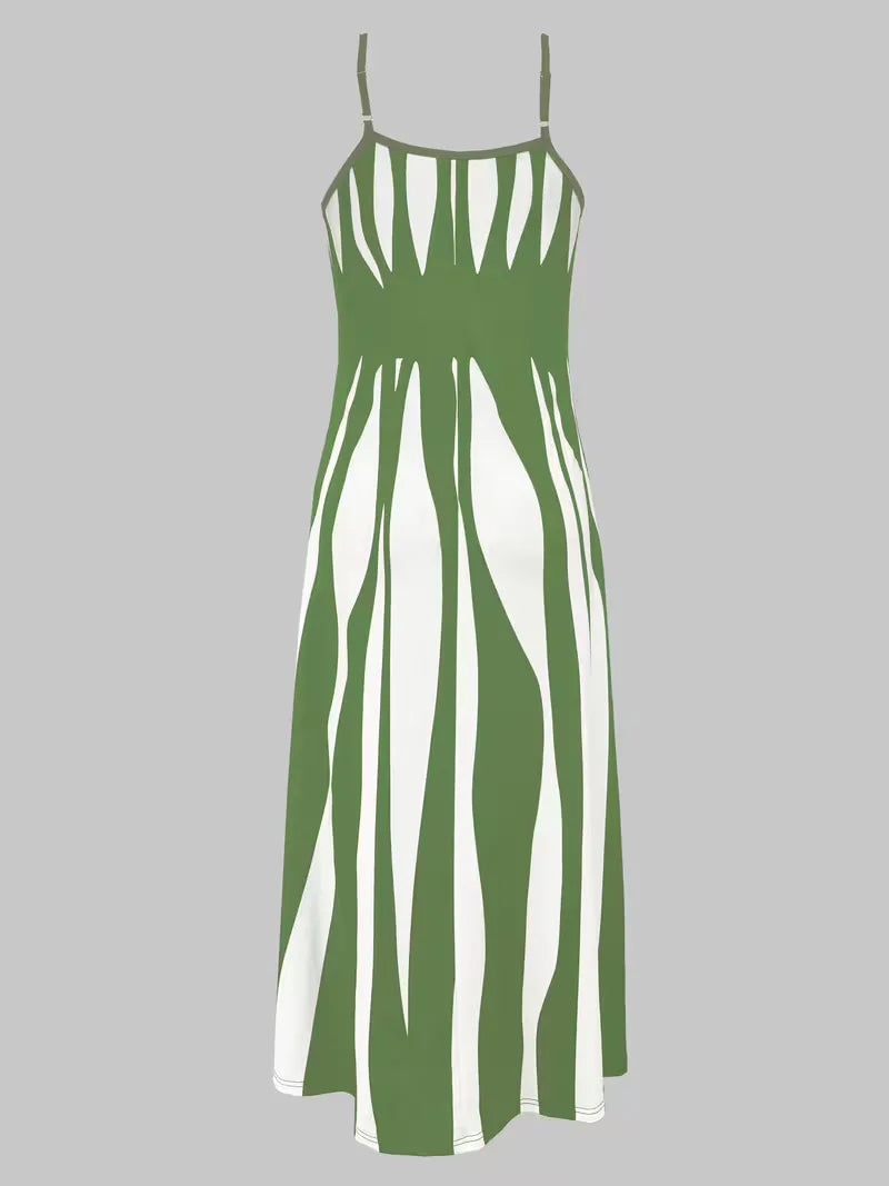 Monroe | Abstract Print Maxi Dress