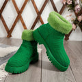 Ellie | Women's Winter Ankle Boots, Thick Sole, Round Toe
