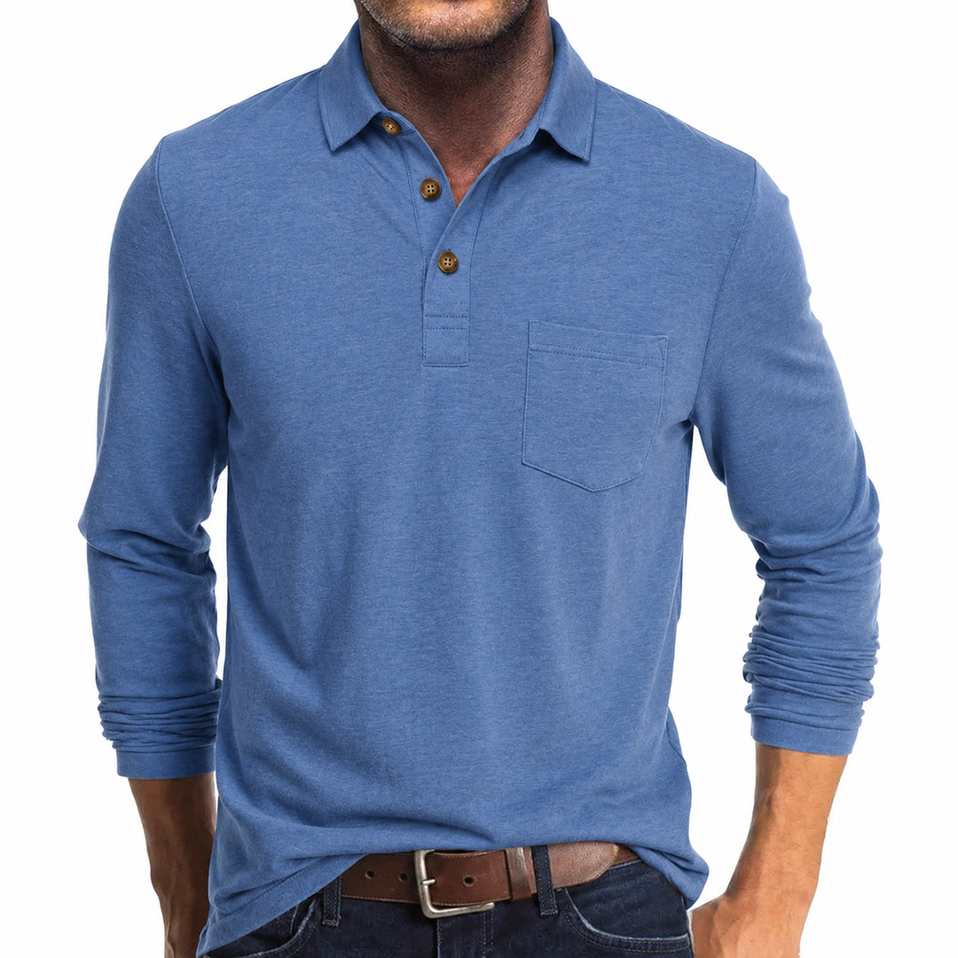 James | Men's Long Sleeve Polo Shirt