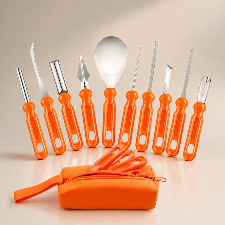 Shade | 10-piece pumpkin carving set with bag