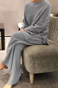 Bryn | Knit sweater and wide-leg pants set for women