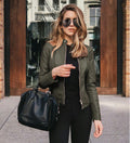 Eden | Faux Leather Blazer Jacket for Women