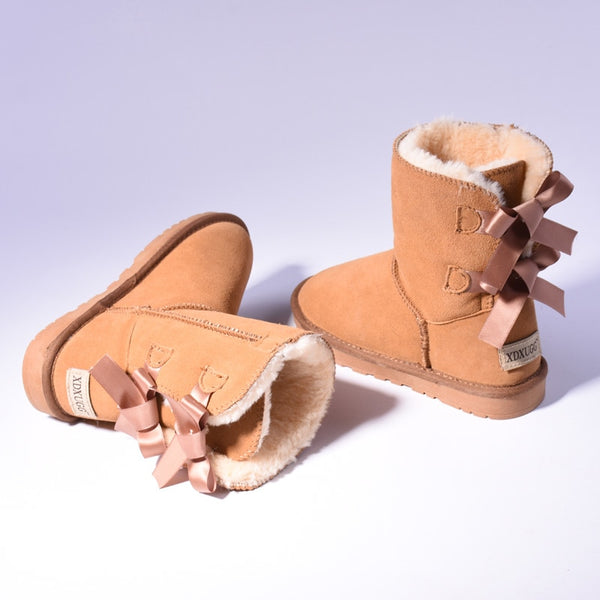 Ruby | Bottes de neige mi-mollet pour femme, doublure en fourrure, à enfiler