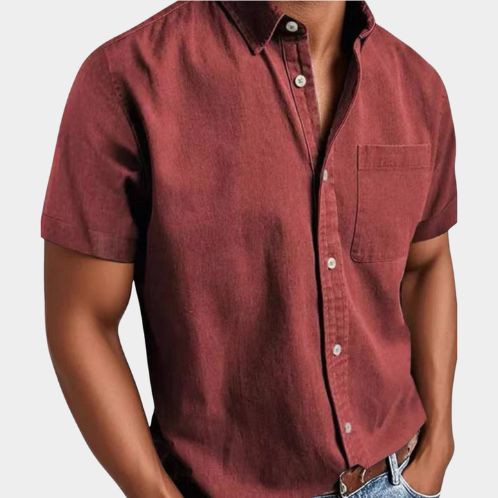Cooper | Men's Classic Short Sleeve Button Down Shirt