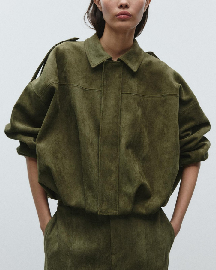 Tatum | Cozy Oversized Suede Layer Jacket