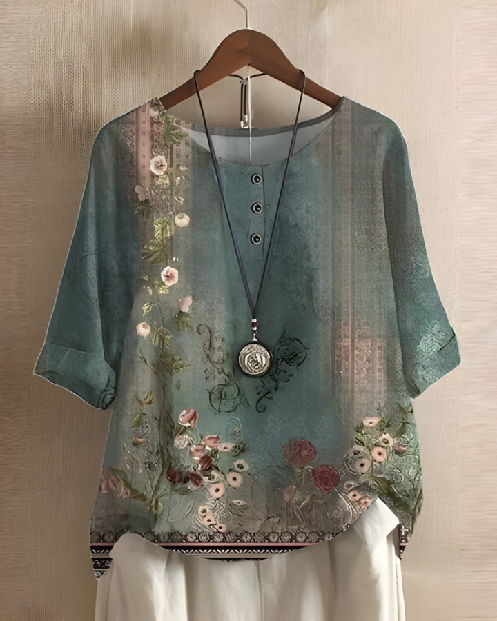 Luna | Colorblock Boho Top