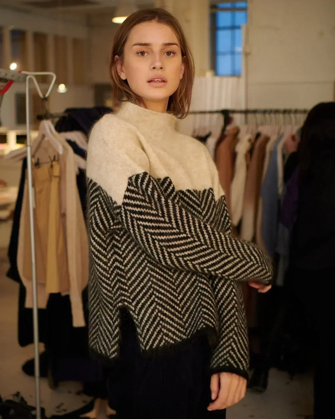 Willow | Cozy High Neck Knit Sweater
