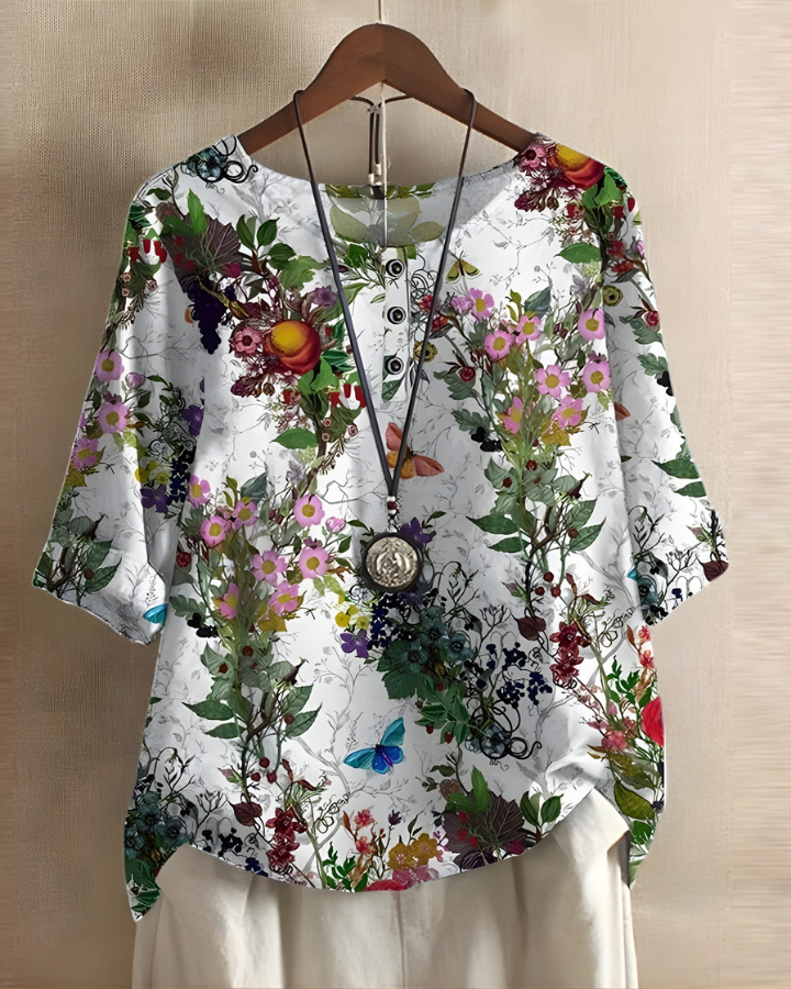 Luna | Colorblock Boho Top