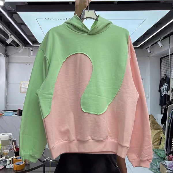 Tyler | Patchwork Hooded Sweater for Men