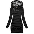 Charlotte | Long Slim Fit Hoodie with Drawstring and Pockets for Women