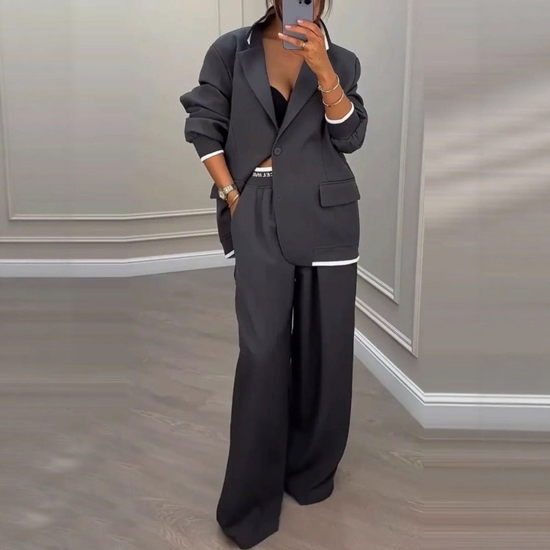 Fleur | Blazer and wide-leg pants set