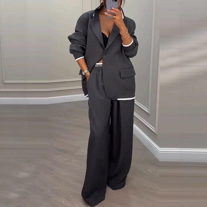 Fleur | Blazer and wide-leg pants set