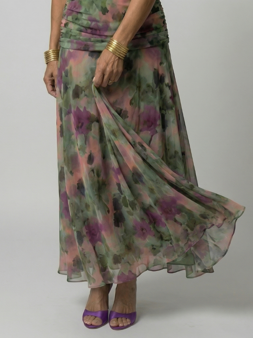 Keira | Off Shoulder Flow Midi Dress
