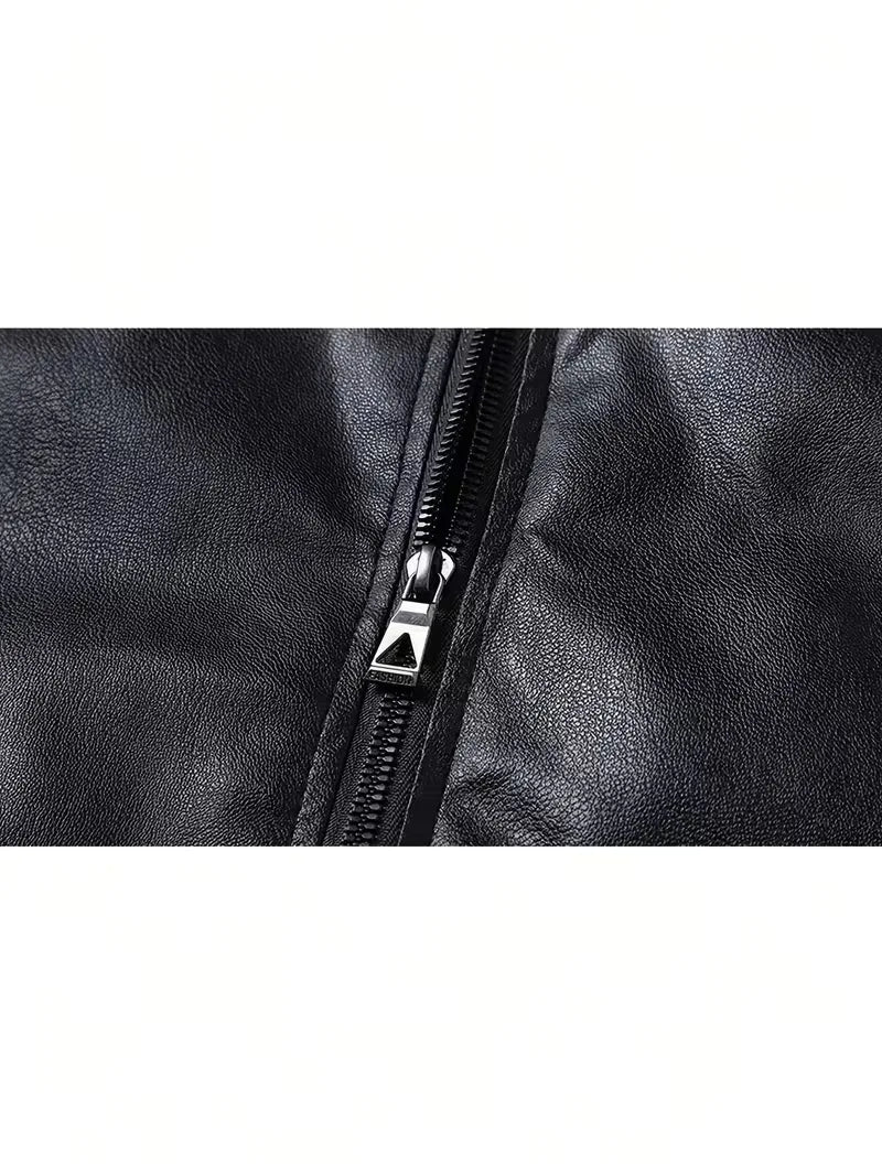 Knox | Slim Fit Leather Bomber Jacket