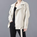 Jade | Women's Faux Leather Moto Jacket with Belt