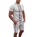 Luca | Men's Short Sleeve Two-Piece Pajama Set with Shorts