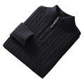 Nathan | Pull homme à demi-zip, maille à losanges
