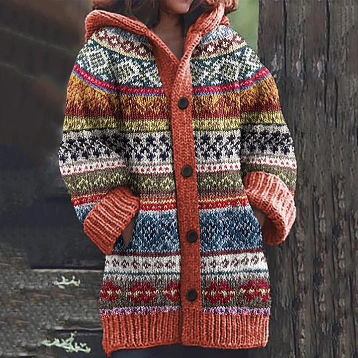 Paisley | Nordic Cozy Hooded Cardigan
