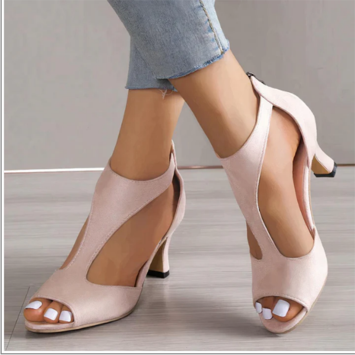 Scarlett | Women's Open Toe Cut Out Pumps