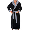 Ezra | Men's Cotton Flannel Hooded Bathrobe