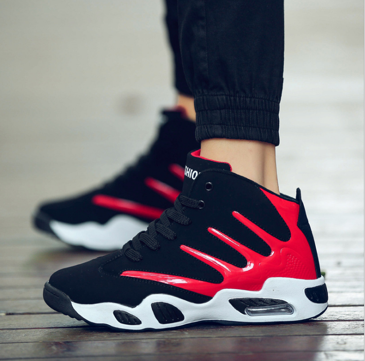 Men's high-top air cushion basketball shoes