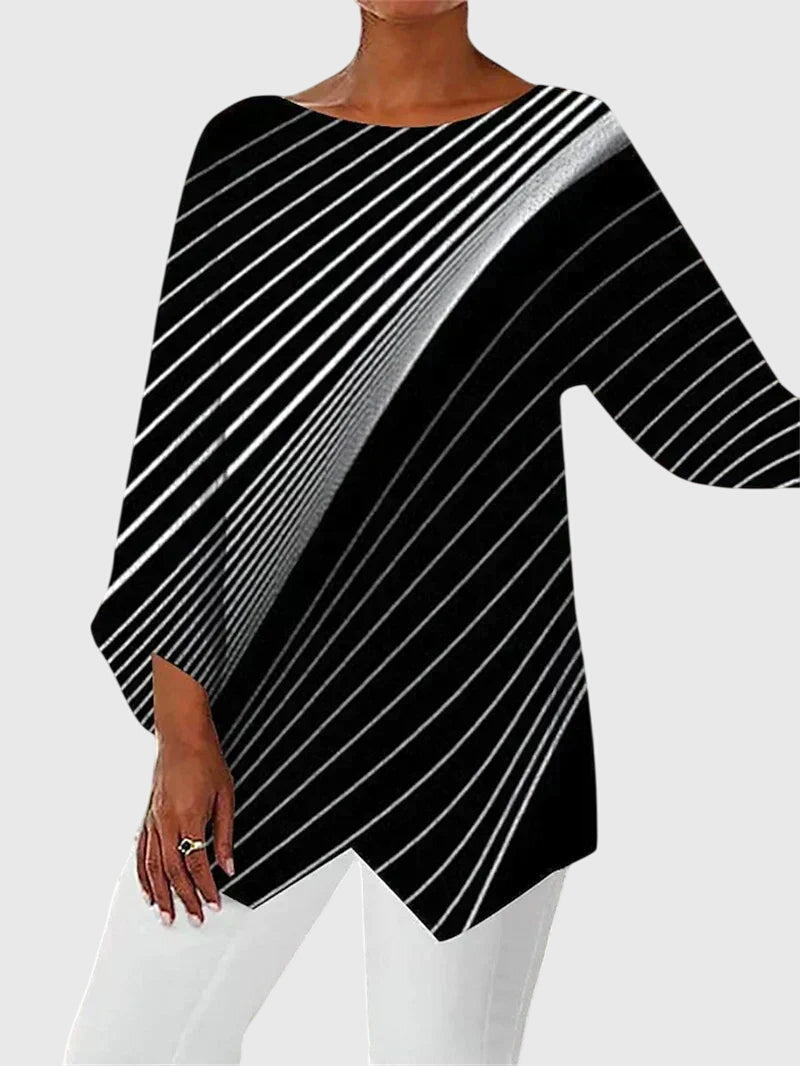 Lila | Elegant Crew Neck Everyday Top