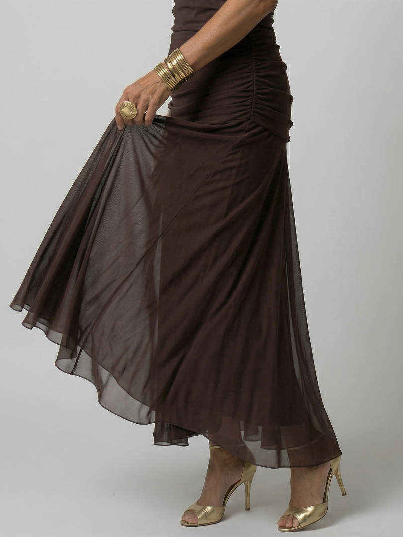 Keira | Off Shoulder Flow Midi Dress