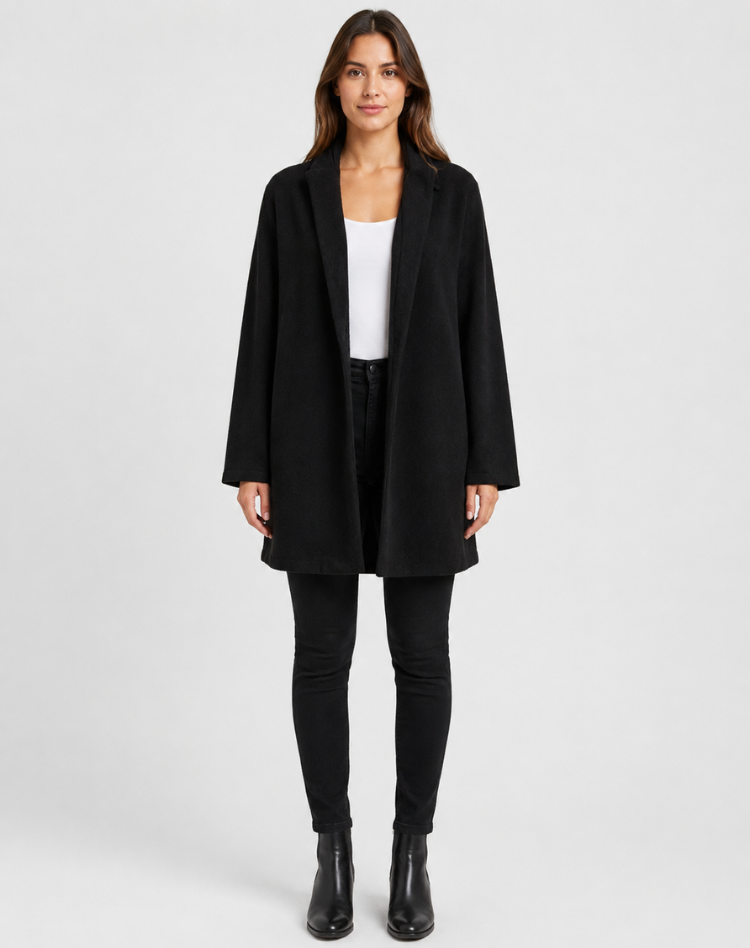 Genevieve | Tailored Wool Blend Office Coat