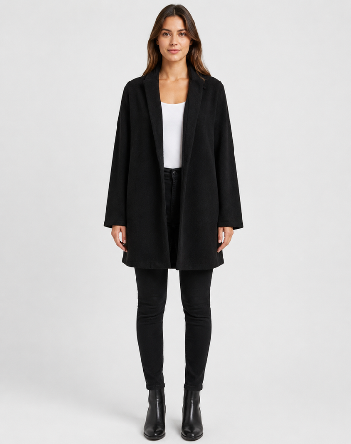 Genevieve | Tailored Wool Blend Office Coat