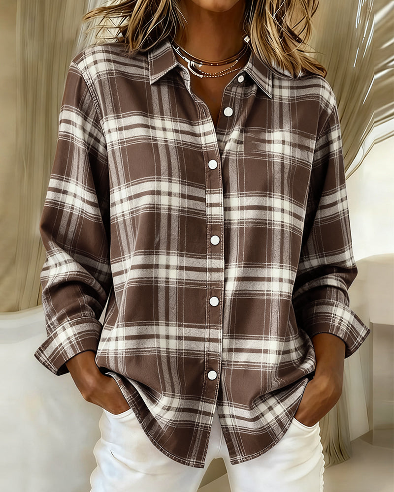 Harper | Classic Plaid Button-Up Shirt