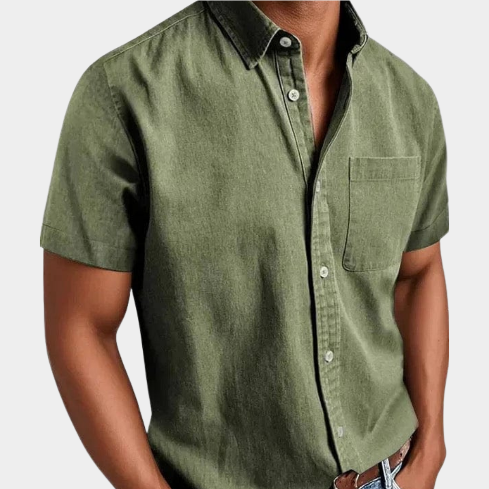 Cooper | Men's Classic Short Sleeve Button Down Shirt