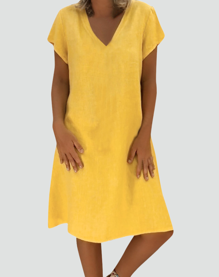 Hannah | Relaxed Linen Summer Dress