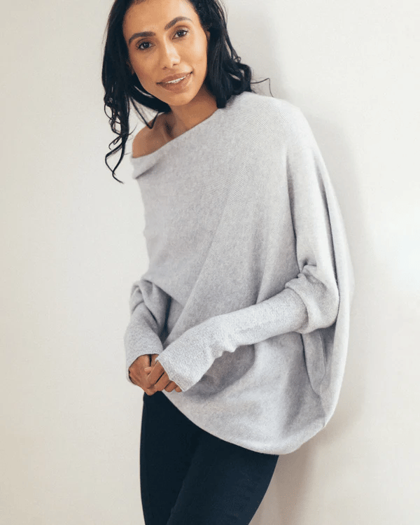Reese | Asymmetrical Soft Knit Sweater