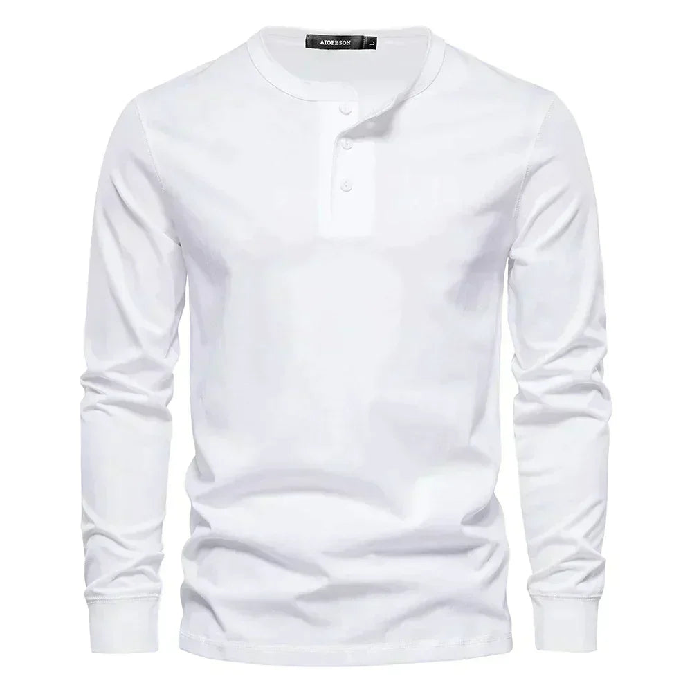 Declan | Men's Long Sleeve Henley Shirt