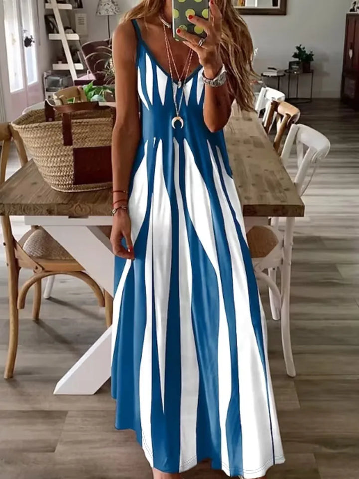 Monroe | Abstract Print Maxi Dress