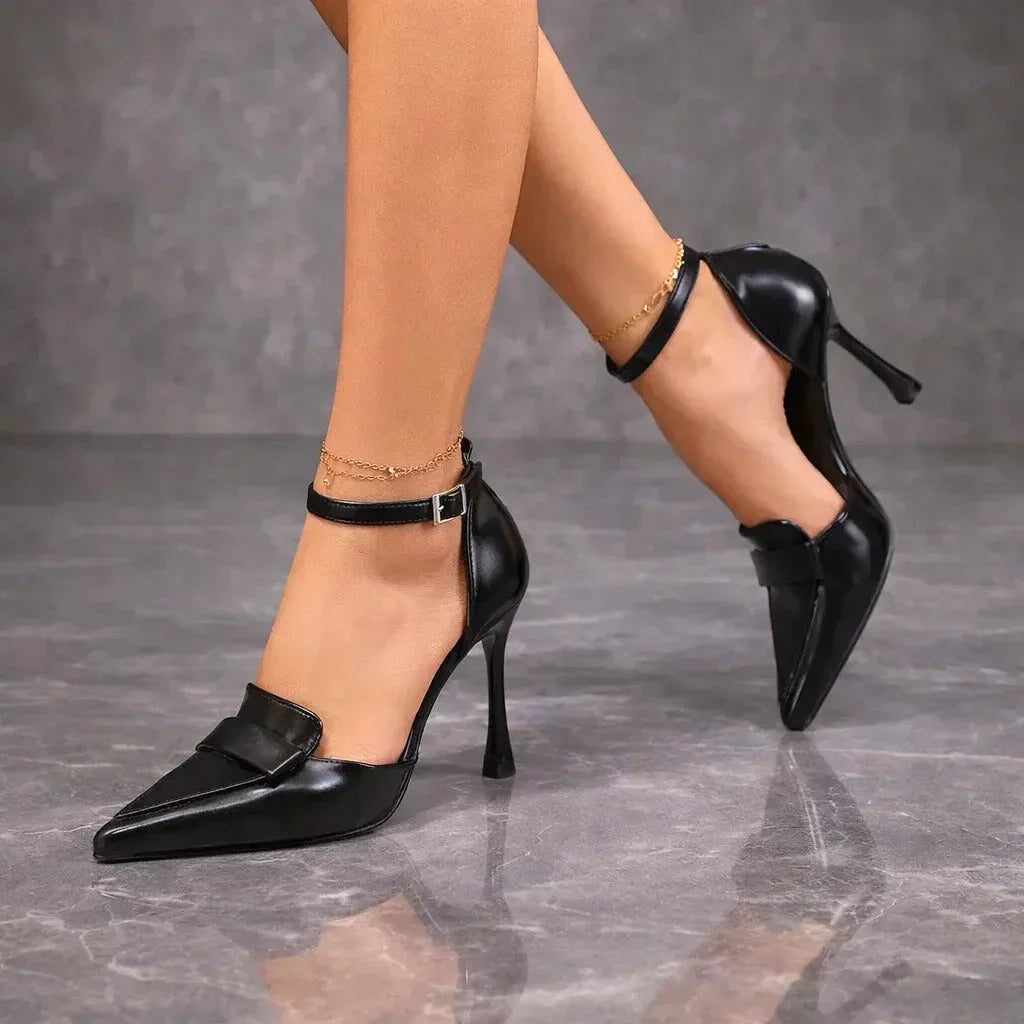 Colette | Classic leather wedding pumps
