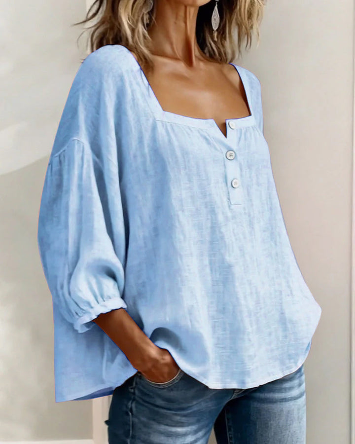Yael | Relaxed puff sleeve blouse