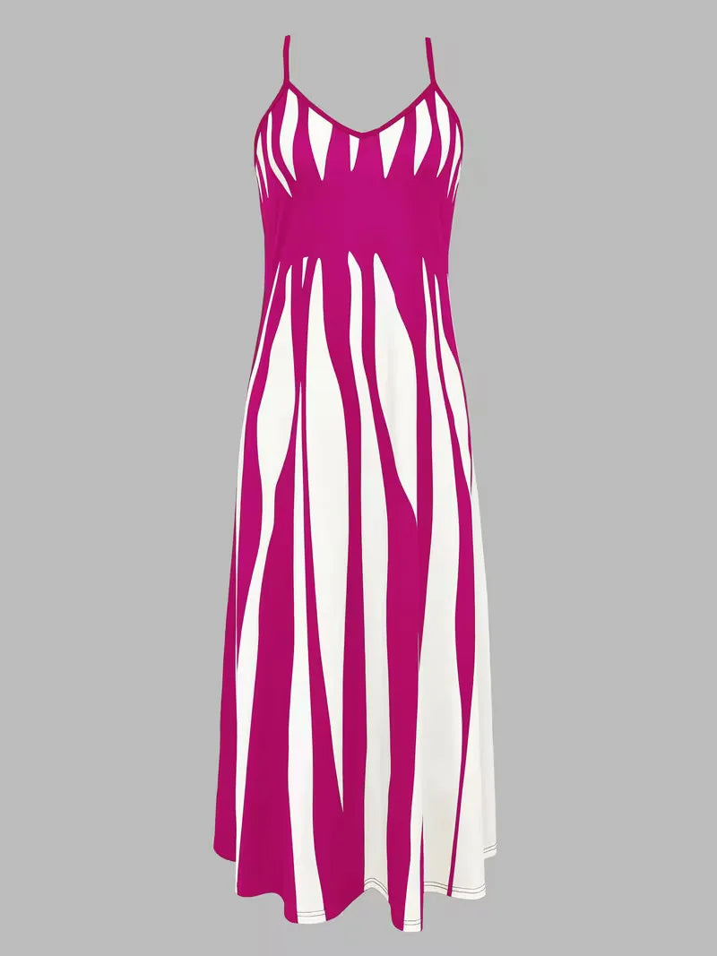 Monroe | Abstract Print Maxi Dress