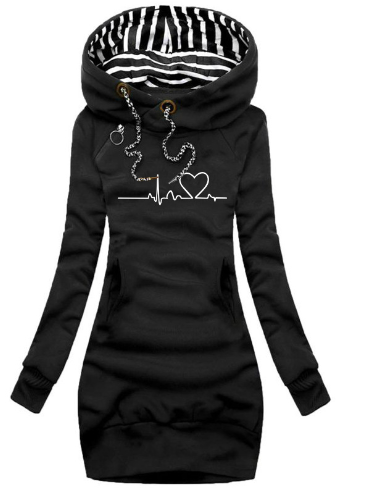 Woman wearing slim fit round neck sweater