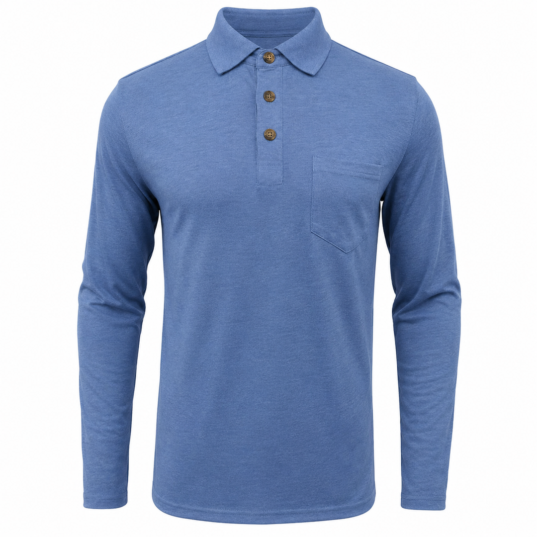 James | Men's Long Sleeve Polo Shirt