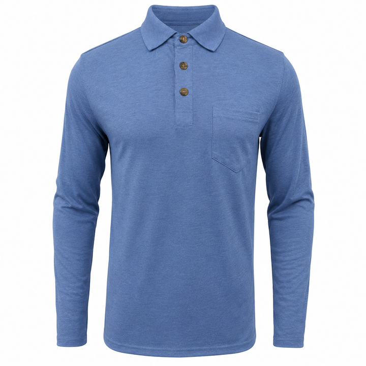 James | Men's Long Sleeve Polo Shirt