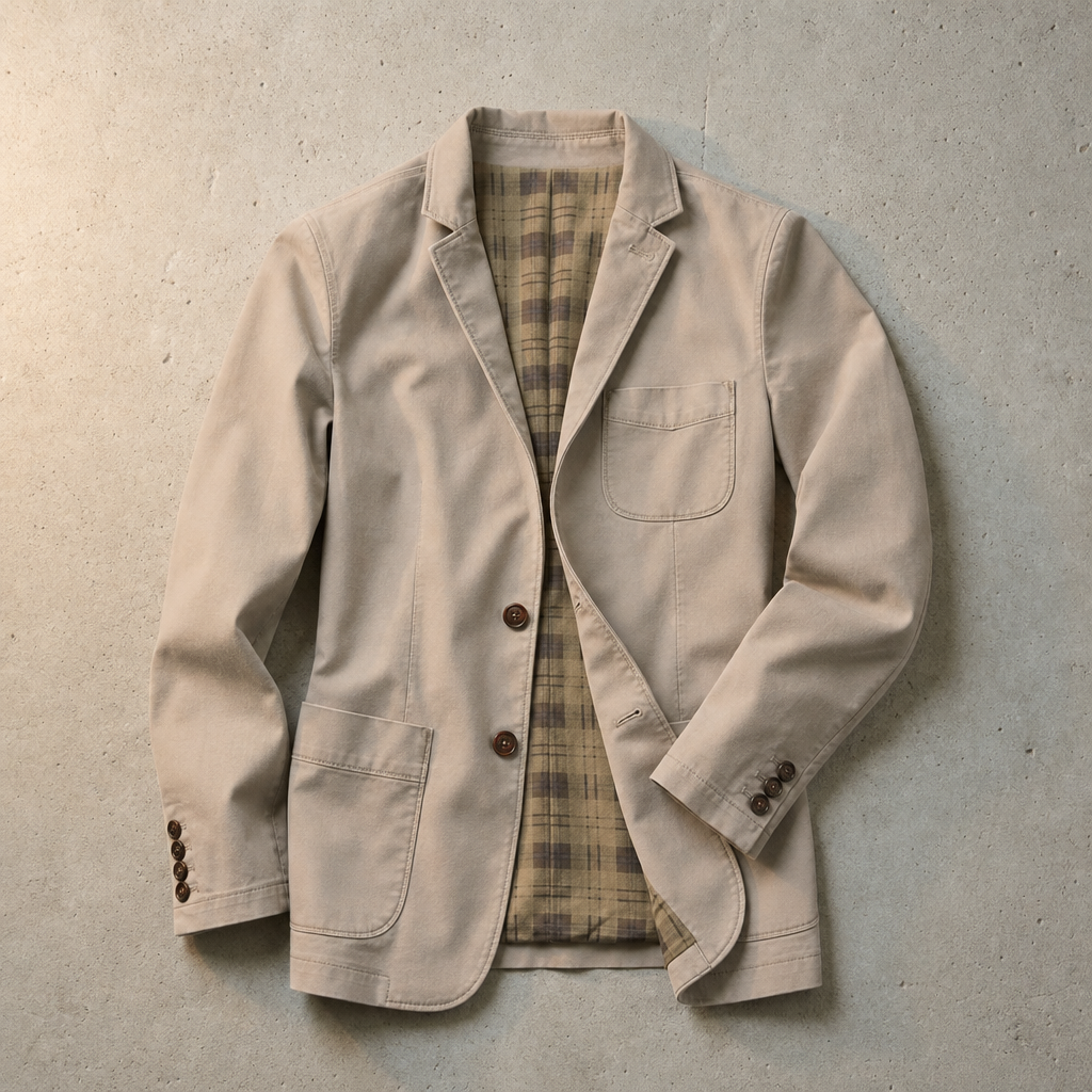 Ingram | Cotton twill blazer for men