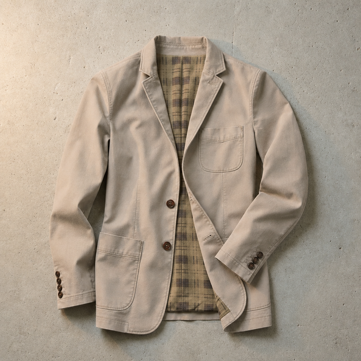 Ingram | Cotton twill blazer for men